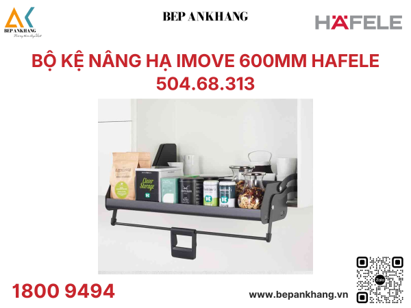 Bộ Kệ Nâng Hạ IMOVE 600mm Hafele 504.68.313